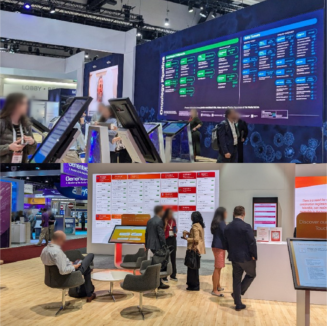 A collection of photographs showing different types of booths