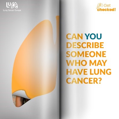 A snapshot image of Amiculum's 'get checked' campaign with Lung Cancer Europe
