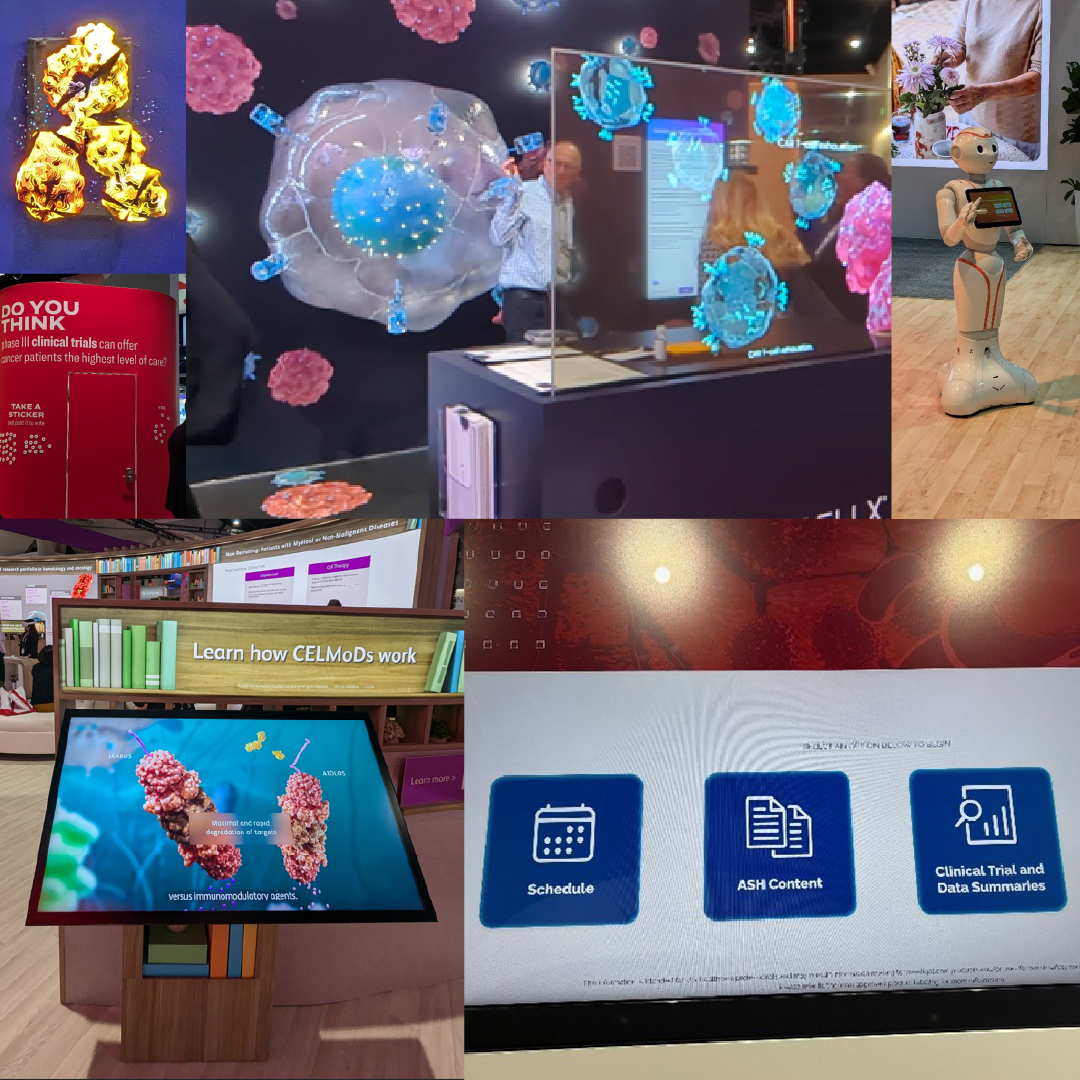 A collection of photographs showing different types of booths